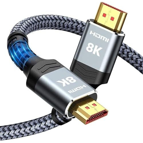 Orei 8K Hdmi Cable 3 Meter(9.84Ft) - 8K@60Hz Hdmi Cable 2.1 With Ethernet & Hdcp 2.3, Lightning Fast 48Gbps Bandwidth, Hdr, Earc & 3D Support - Hdmi 4K@120Hz For Tvs, Gaming Consoles & More (1 Pack)
