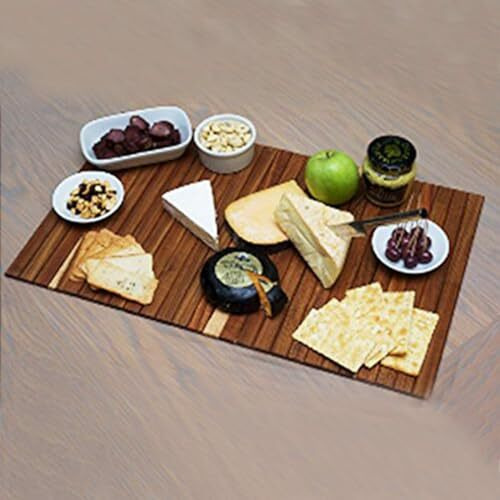 Smiledrive Sofa Armrest Tray | Teak Wood | Couch Tray | Made In India | Dining Table Mat Suitable For Food, Drinks, Snacks, Cups, Mugs-18X12 Inches (1 Unit)