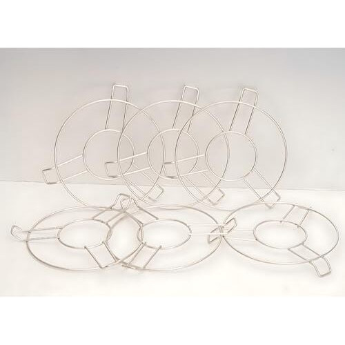 Kitdor Stainless Steel Hot Pot Stand For Kitchen (Pack Of 6) | Trivets For Hot Pots And Vessels, Heat Damage Protection For Counter Tops | Round Table Ring Heat Resistant Steel Stand For Hot Utensils