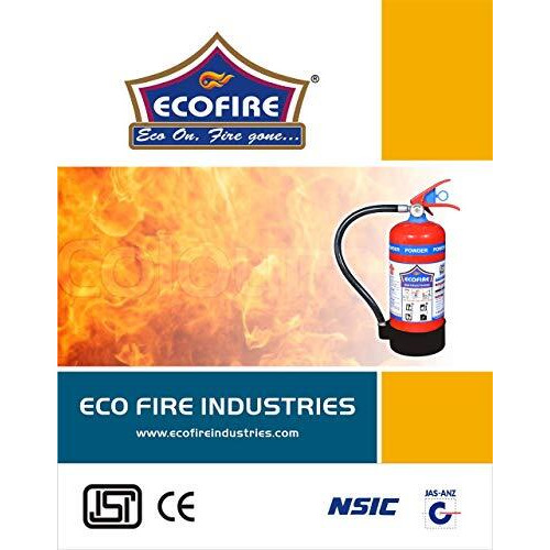 Eco Fire Abc Powder Type 6 Kg Fire Extinguisher (Red And Black)