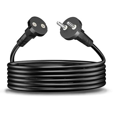 Fedus 5M Long 18Awg Heavy Duty Male To Female 2 Pin Power Extension Cord Wire, 10Amp Indoor Outdoor Power Cord Extension Electrical Extender Power Cable For Appliances, Electronics And Power Tools