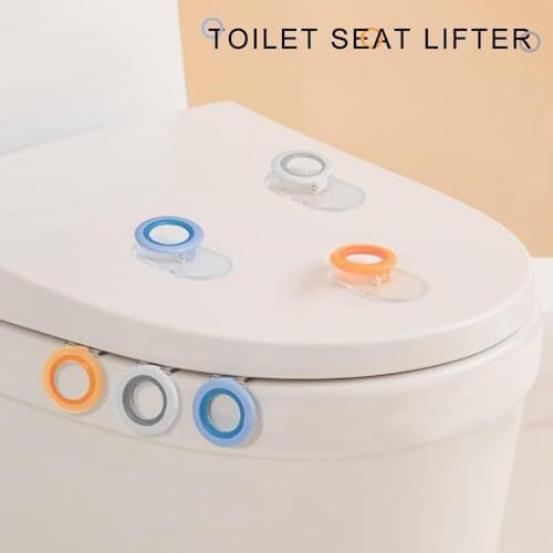 Jaimin Creation (Pack Of 2) Toilet Seat Lifter Self-Adhesive Toilet Seat Holder With Double Tape Toilet Seat Lifter Handle Clip Water Closet Toilet Lifter Avoid Direct Contact