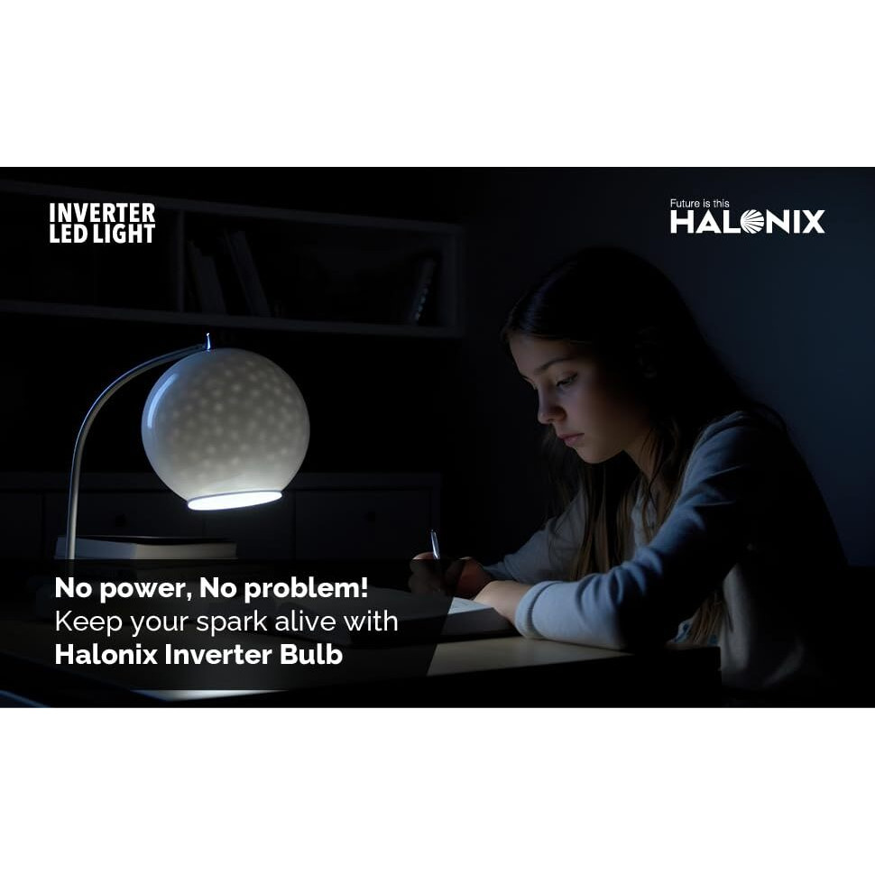 Halonix 20 Watt B22 Led White Rechargeable Emergency Light Bulb, Pack Of 1