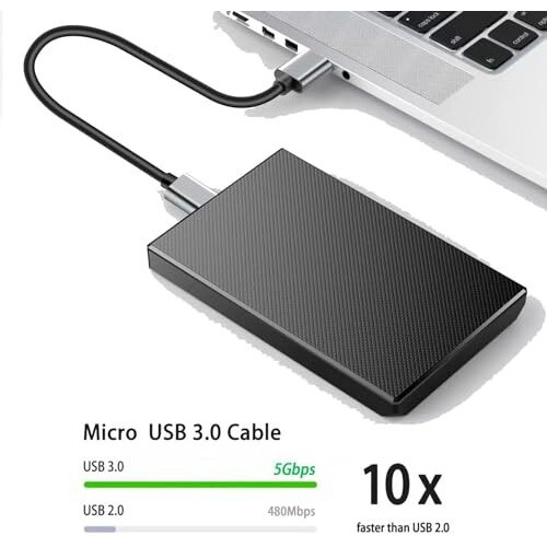 Rts Portable External Hard Drives Disk Hdd Usb 3.0 Cable Upto 5 Gbps Data Transfer Converter Cable Gold-Plated Compatible With Wd Seagate Samsung Sony Hp Toshiba Hitachi Transcend Sony Desktop Laptop
