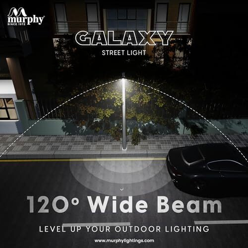 Murphy Aluminium Led 15 Watts Ip-65 Bis Approved Waterproof Outdoor Electric-Corded Street Light, Cool White