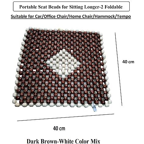 Q1 Beads S/M/L/Xl/Xxl Wooden Bead Seat Cover Cushion For Swift,Baleno,Tiago,Polo,Dzire,Etios,Chair,Sofa, I10,I20,Ignis,Alto,Kwid,Celerio,Wagonr,Innova,Duster,Figo,Verna,City,Ertiga,Seltos