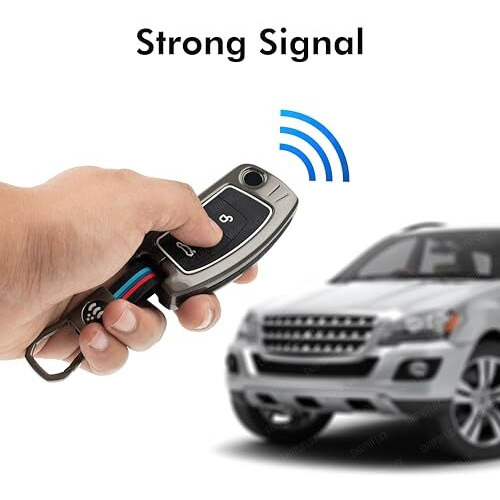 Shopoflux Metal Key Cover Compatible For Ford Old Ecosport | Fiesta | Figo 3 Button Flip Key