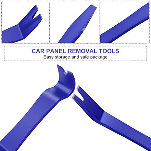 Supvox 5Pcs Pry Tools For Car Auto Radio Door Clip Panel Trim Dash Audio, New Car Door Clip Panel No Scratch Dismantle Kits Versatile Professional Tool Set