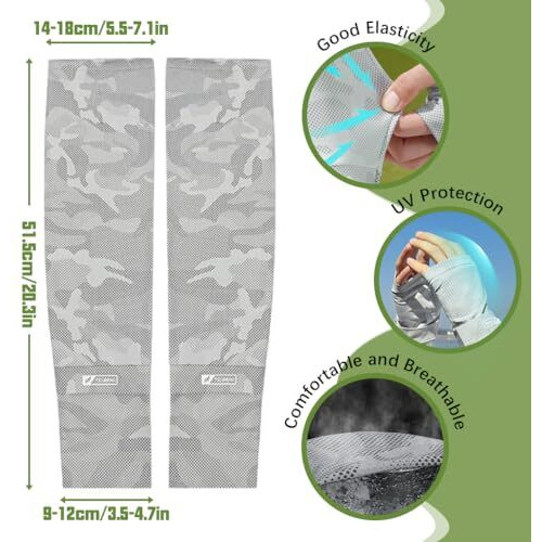 Palay Arm Sleeves For Men Women Hand Gloves For Bike Riding Sun Protection Uv Protection Hand Sleeves With Thumb Hole Nylon Ice Silk Breathable Arm Sleeve For Biking, Cycling, Golf, Outdoor Sports