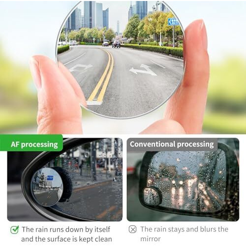 Sarte 3R Original Plastic Rear Blind Spot Round Convex Mirror With Adjustable Wide Angle For Cars (2 Pieces)