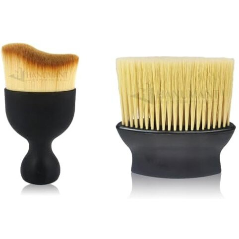 H Hanumant Enterprise 2 Pcs Combo Auto Interior Dust Brush|Car Cleaning Brush|Soft Bristles Detailing Brush Dusting Tool For Dashboard|Air Conditioner Vents, Leather,Dashboard,Scratch Free