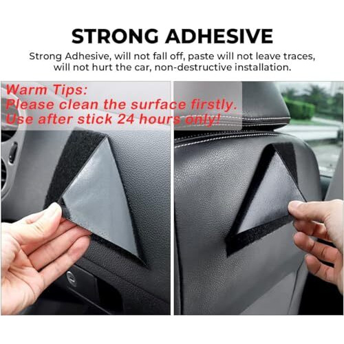 Sthira Car Storage Organizer Pouch Handy Storage Bag Durable Pu Leather Mini Gap Automobiles Storage Bag On Side Of Seat,Self Adhesive Organizer For Phone,Keys,Accessories,Charging Cables,Black