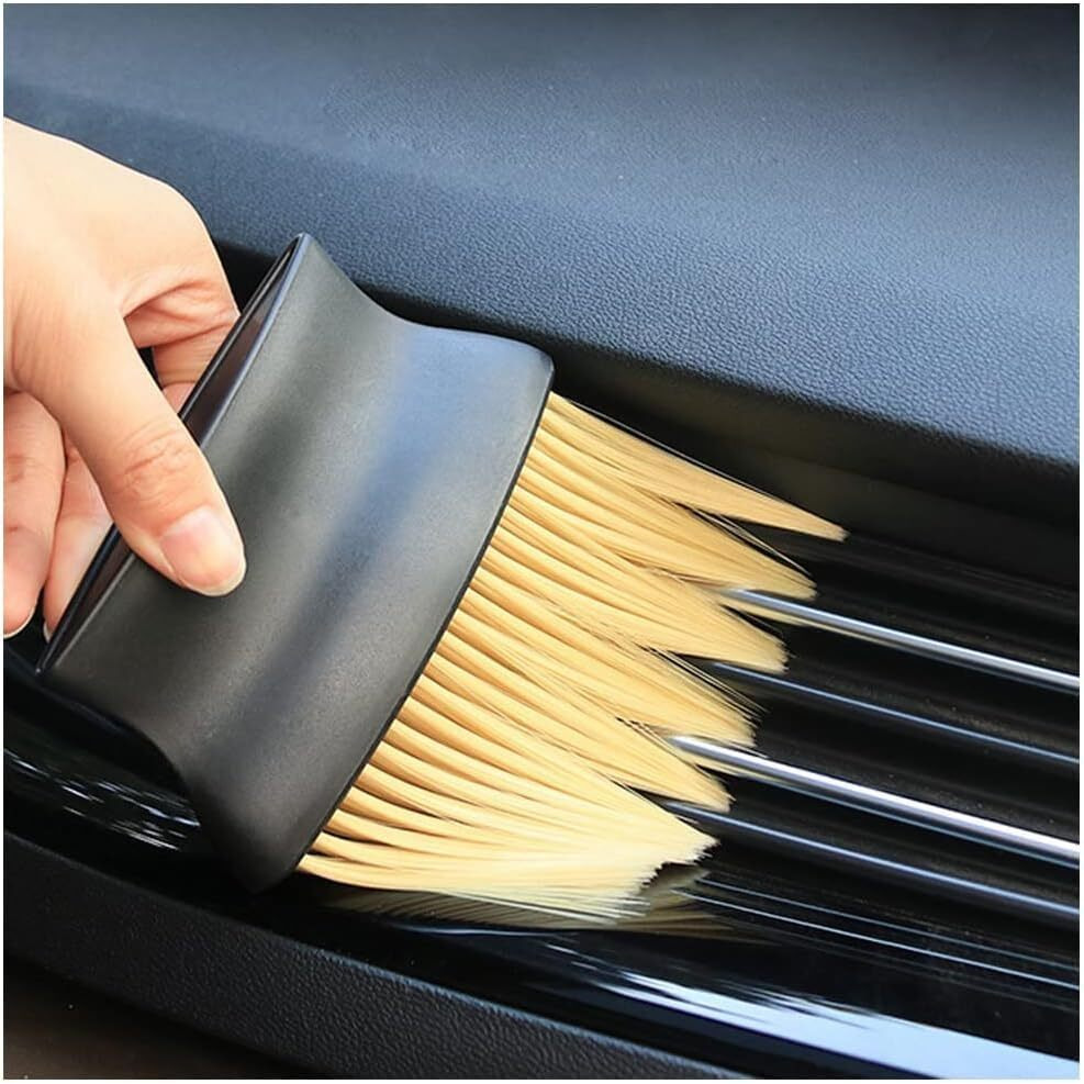 Emergity Car Interior Cleaner, Car Ac Vent Cleaner Brush, Dash Board Cleaner Brush, Ac Vent Cleaner For Car, Car Interior Duster | Pack Of (1), Polypropylene Handle
