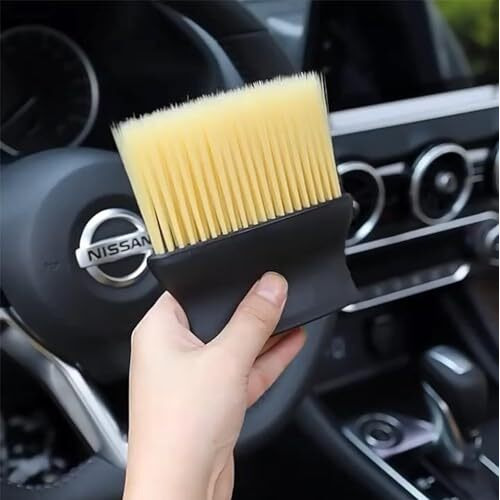Emergity Car Interior Cleaner, Car Ac Vent Cleaner Brush, Dash Board Cleaner Brush, Ac Vent Cleaner For Car, Car Interior Duster | Pack Of (1), Polypropylene Handle