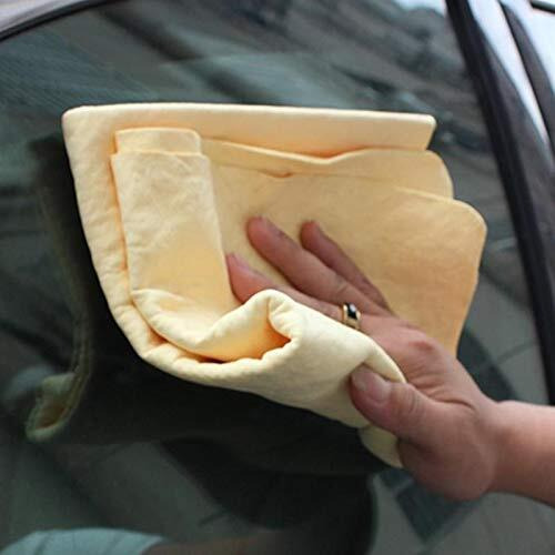 Auto Hub Leatherette Ultra Absorbent Car Cleaning Chamois Cloths - (Assorted, Small ) - Pack Of 3.