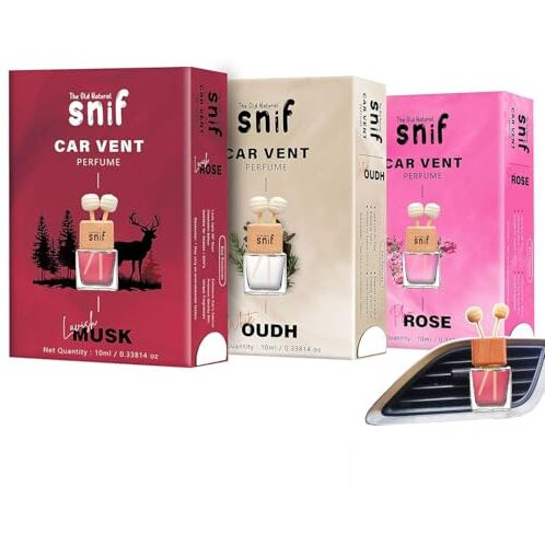 The Old Natural Premium Car Vent Perfume - 10 Ml|Long-Lasting Oudh Car Air Freshener|Luxury Car Fragrance (Combo),Oil