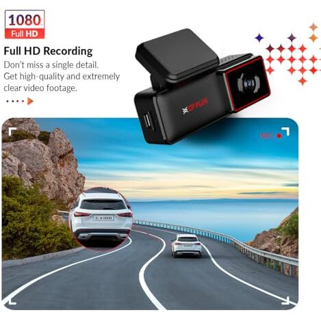 Cp Plus Cp-Ad-H2B-W Car Dashcam With 1080P Full Hd Resolution | Wide View Angle | Supports G Sensor | Supports Night Vision| Suitable For Large Cars & Suvs