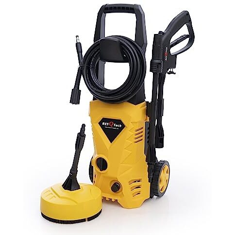 Resqtech Pw-101 Advance 1700 Watt 135 Bar High Pressure Washer For Car ,Bike And Home - 2 Year Warranty- Patio Cleaner - Foam Cannon - 90 Degree Nozzle- 6M Hose Pipe/6 M Power Cord - Copper Winding- ( Premium Edition )