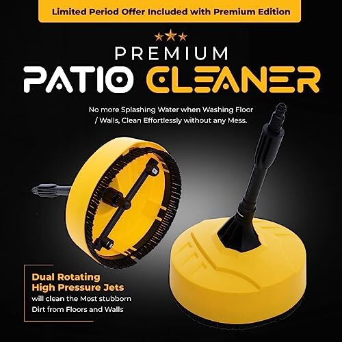 Resqtech Pw-101 Advance 1700 Watt 135 Bar High Pressure Washer For Car ,Bike And Home - 2 Year Warranty- Patio Cleaner - Foam Cannon - 90 Degree Nozzle- 6M Hose Pipe/6 M Power Cord - Copper Winding- ( Premium Edition )
