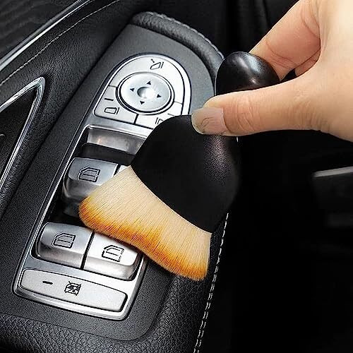 Astonandia Car Interior Cleaner Brush Car Cleaning Brush Car Detailing Brush Soft Cleaning Brush Dashboard Multipurpose Car Brush Tool