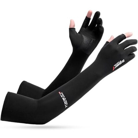 Palay Hand Gloves For Sun Protection Non-Slip Touch Screen Arm Sleeves For Women Men Uv Protection Hand Sleeve Full Arm Hand Glove For Bike Riding, Driving, Cycling