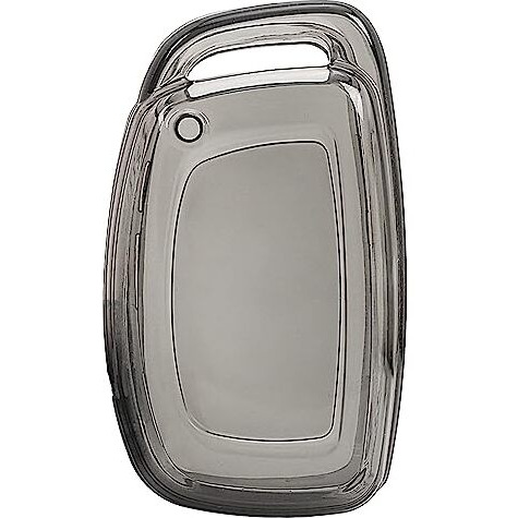 Jvcv Soft Tpu Transparent Cover Compatible With Hyundai Alcazar Creta Venue I20 Tucson Elantra Car I10 Grand I20 Xcent Verna 4S Tucson Elantra Grand I10 Nios 4/3 Button Smart Key (Transparent Black)