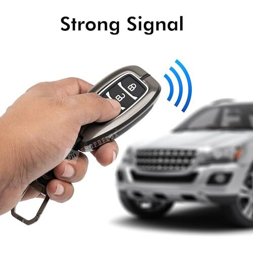 Shopoflux Metal Key Cover Compatible With Hyundai Verna 2024 2023 | I20 Facelift N Line N8 Car 4 Button Smart Key - Black