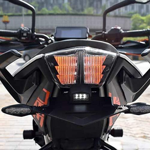 Eltron Turbo Elt8Fhd Unbreakable Waterproof Quality Rubber Ktm Style Indicators Smd High Bright Universal For All Bikes Models Turn Signal Lights With 3 Months Warranty|(Amber, Pack Of 4), Led