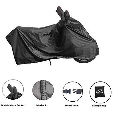 Ridershine 100% Dustproof-Uv Protection Bike Body Cover For Meteor 350 Black