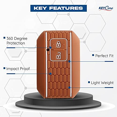 Keycare Silicone Key Cover Compatible For Suzuki E Vitara, Fronx, Jimny, Grand Vitara, Ertiga, Brezza, Xl6, Swift, Dzire,Ignis 2 Button Smart Key (Black)