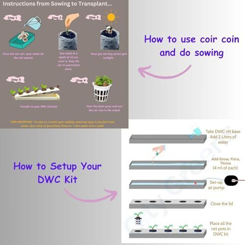 City Greens Hydroponic Kit For Home Garden - Beginners 5 Planter Deep Water Culture (Dwc) System - Grow Any Indian, Exotic Leafy & Herbs|| Perfect At Home Kit For Hydroponic Gardening
