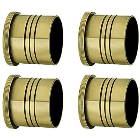 Fast Wtw02 Heavy Brass Antique Wall To Wall Concealed Brackets For 1 Inch Stainless Steel Curtain Rod (4)