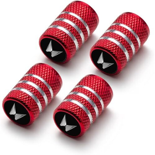Greenworld Luxurious Metal Car Tyre Valve Cap Air Cap Car Tyre Valve Stem Cap Air Covers With Logo (Design No 2)