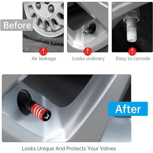 Greenworld Luxurious Metal Car Tyre Valve Cap Air Cap Car Tyre Valve Stem Cap Air Covers With Logo (Design No 2)