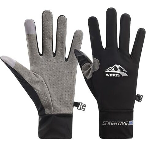 Proberos Driving Gloves For Men Women Summer Ice Silk Breathable Driving Gloves Touch Screen Design Riding Gloves Anti-Slip Palm Design Outdoor Casual Sport Full Finger Gloves For Riding, Golfing