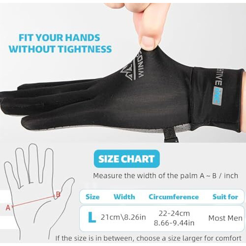 Proberos Driving Gloves For Men Women Summer Ice Silk Breathable Driving Gloves Touch Screen Design Riding Gloves Anti-Slip Palm Design Outdoor Casual Sport Full Finger Gloves For Riding, Golfing