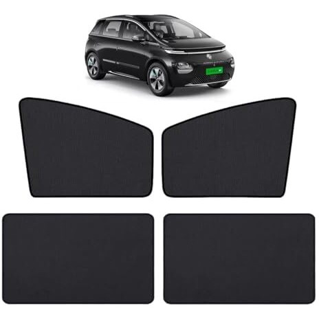 Auto Hub Car Window Sunshade/Curtains Compatible With Mg Windsor - Pack Of 4, Windsor Sun Shade