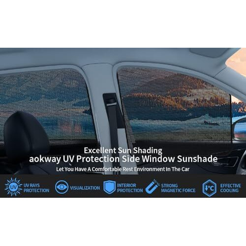 Auto Hub Car Window Sunshade/Curtains Compatible With Mg Windsor - Pack Of 4, Windsor Sun Shade