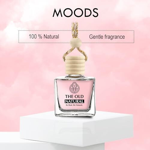 The Old Natural Car Perfumes With Essential Oils Fragrance In Glass Bottle With Wooden Diffuser Lid | Car Fresheners 10Ml (Moods Car Perfumes- Pack Of 1, 10Ml)