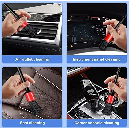 Aston Andia Car Detailing Brush Car Cleaning Car Interior Cleaning Brush For Exterior,Leather, Air Vents, Emblems