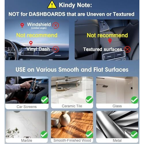 Auriglo [2025] Magnetic Car Mount With Ultra Vacuum Suction Cup  360 Rotatable Dashboard & Windshield Holder For Iphone 16 15 14 13 12, Samsung Galaxy, Android  Black