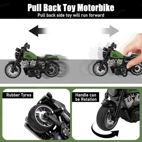 Zest 4 Toyz Die-Cast Alloy Motorbikes For Kids 114 Scale Alloy Model Bikes Pull Back Toys Suitable For 3+ Years Boys And Girls Multicolor (Pack Of 1)