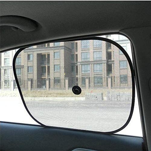 Auto Hub Car Window Sun Shade For Side Windows (4-Pack Black)
