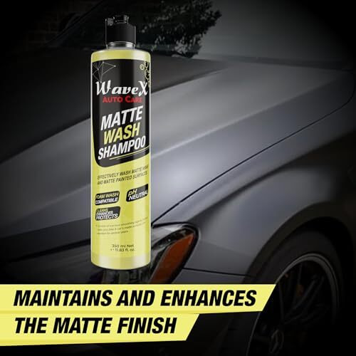 Wavex Car Shampoo And Bike Shampoo 350Ml | For Matte Painted Vehicles | Foaming Shampoo For Matte Bikes And Cars