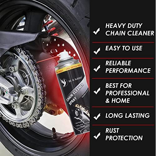 Blackbird Bike Chain Lube And Chain Cleaner Spray 500Ml With Chain Cleaning Brush | Bike Chain Lubricant | Bike Chain Cleaning Spray