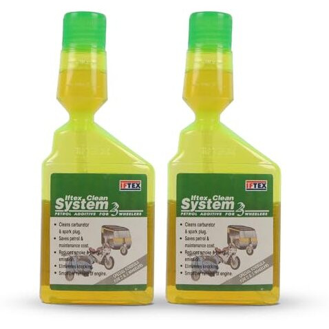 IftexClean System 2/3 Petrol Additive For 2 & 3 Wheelers (Pack Of 2)(100 Ml)