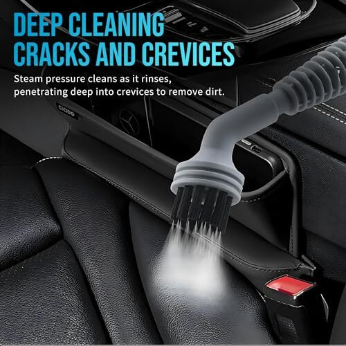 Verosky Handheld Pressurized Steam Cleaner With 11-Piece Accessory Set | Multi-Surface Steamer For Cleaning | 1000W | 2.6-3.2 Bar Pressure (White)