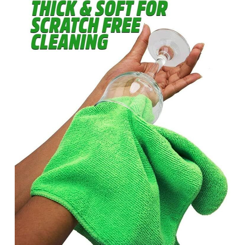 Kangaroo Microfiber Cloth Multicolor Pack Of 5-40X40 Cm, 350 Gsm, Lint-Free, Streak-Free Multipurpose Towel For Automotive Microfibre Towels For Car Bike Cleaning Polishing Washing & Detailing