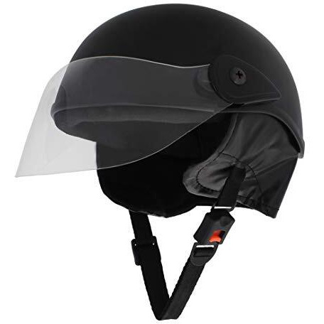 Sage Square Multipurpose Half Helmet For Men's And Women's (Large, Black Matte)