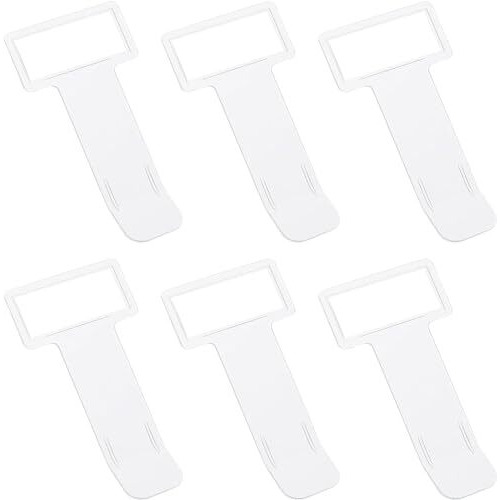 Heavy Driver 6 Pcs Car Windshield Parking Ticket Holder Transparent Car Parking Ticket Holder Clip With Adhesive Tape Plastic Auto Accessories Clip For Car Windscreen Window